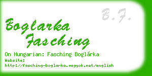 boglarka fasching business card